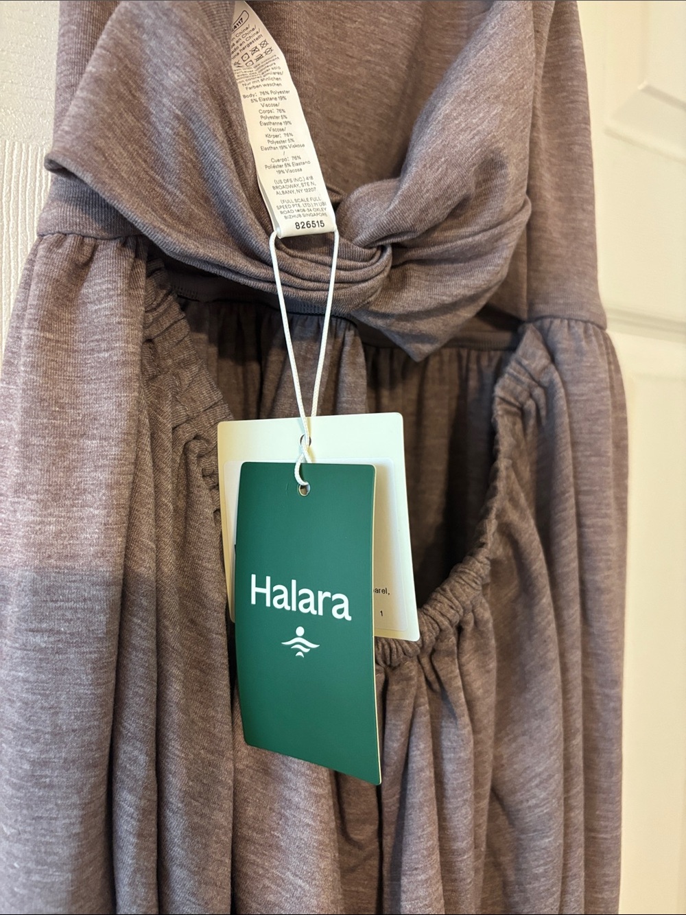 HALARA Sleeveless Halter Jumpsuit in Tan Taupe - Picture 2 of 3